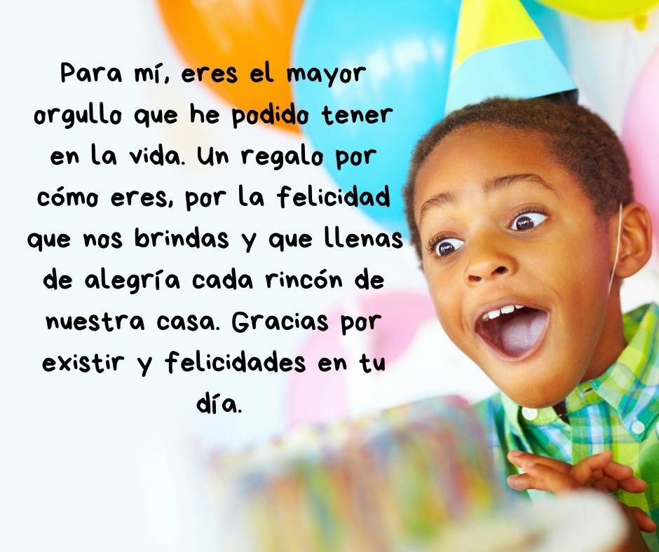 Frases de cumpleaños para un hijo Frases de cumpleaños para un hijo